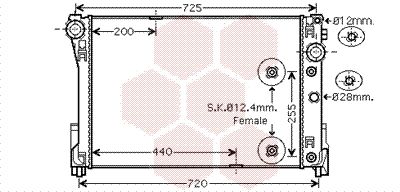 VAN WEZEL Radiators, Motora dzesēšanas sistēma 30002491